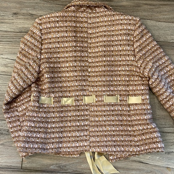 Austin Reed Vintage Ribbon Sash Waist Blazer Coat - Picture 8 of 9